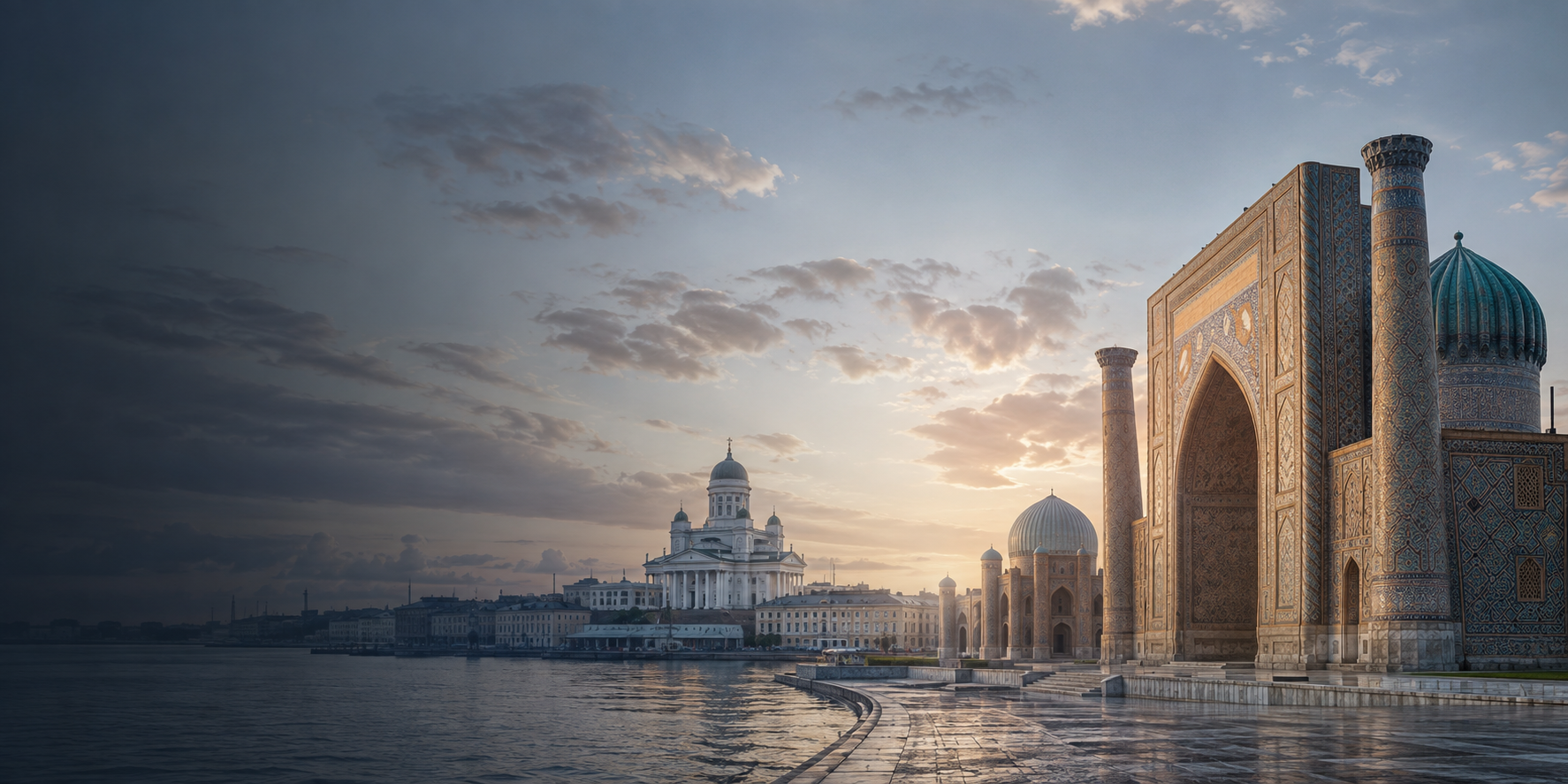 Samarqand va Xelsinki me’morchiligining badiiy panoramasi